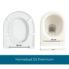 Homebad S3 Premium Softlose Kapak - Duravit Starck 3 0063890095
