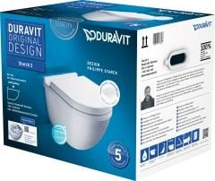 Duravit Starck 3 Kanalsız Asma Klozet Seti 45273920A1