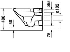 Duravit DuraStyle Kanalsız Asma Klozet Seti -  45383920A1
