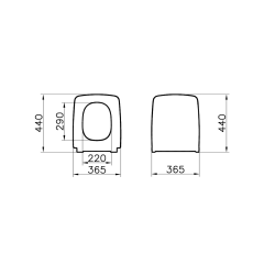 VitrA Metropole 122-003-009 Slim Klozet Kapağı