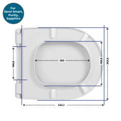 Homebad Beta Premium Softclose - Serel Beta 223BT00002 ve Beta Slim 223BS00002 uyumlu