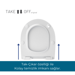 Homebad Santo Premium Softlose - Vitra Sento Slim 120-003-009 uyumlu Kapak