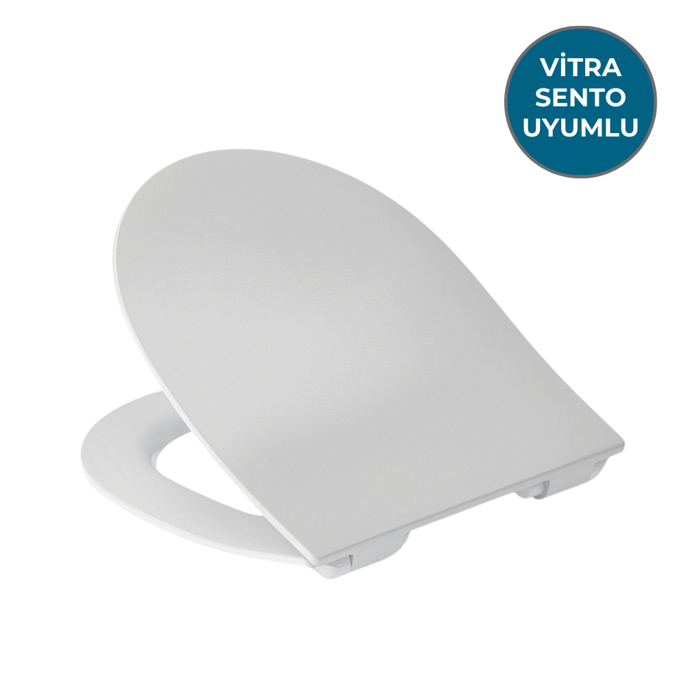 Homebad Santo Premium Softlose - Vitra Sento Slim 120-003-009 uyumlu Kapak