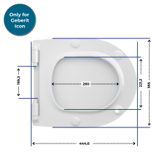 Homebad Geon Premium Softclose -  Geberit iCon uyumlu