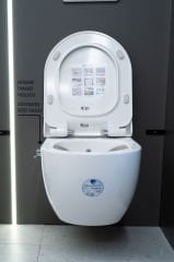 Seramiksan Hill Rim Out Kanalsız Entegre Musluklu Beyaz Asma Klozet Seti