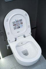 Seramiksan Hill Rim Out Kanalsız Entegre Musluklu Beyaz Asma Klozet Seti