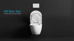 Seramiksan Hill Rim Out Kanalsız Entegre Musluklu Beyaz Asma Klozet Seti