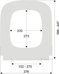 Homebad Style Square Premium Softlose - Duravit DuraStyle 0063790095 uyumlu