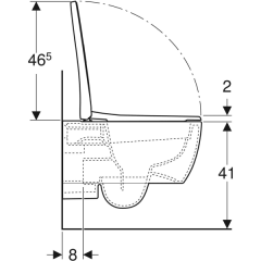 Geberit iCon Rimfree 53 cm Asma Klozet ve Kapak Seti 501.659.00.1