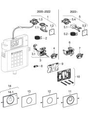 Geberit Sigma 10 Paslanmaz Fotoselli İR Elektrikli Kapak 115.907.SN.6
