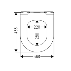 Homebad X50 Slim Softclose Kapak  / Vitra S50 ve İntegra uyumlu kapak