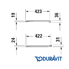 Duravit 1930 Serisi Amortisörsüz Klozet Kapak 0064480000