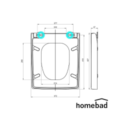 Homebad V2 Premium Softclose - Duravit Vero / 2ndfloor uyumlu