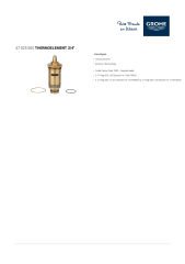 Grohe Thermoelement 47025000 Termoelement 3/4