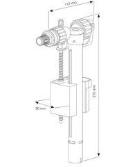 Siamp Compact 95 L 3/8 Flatör Duravit Caro DTM Uyumlu
